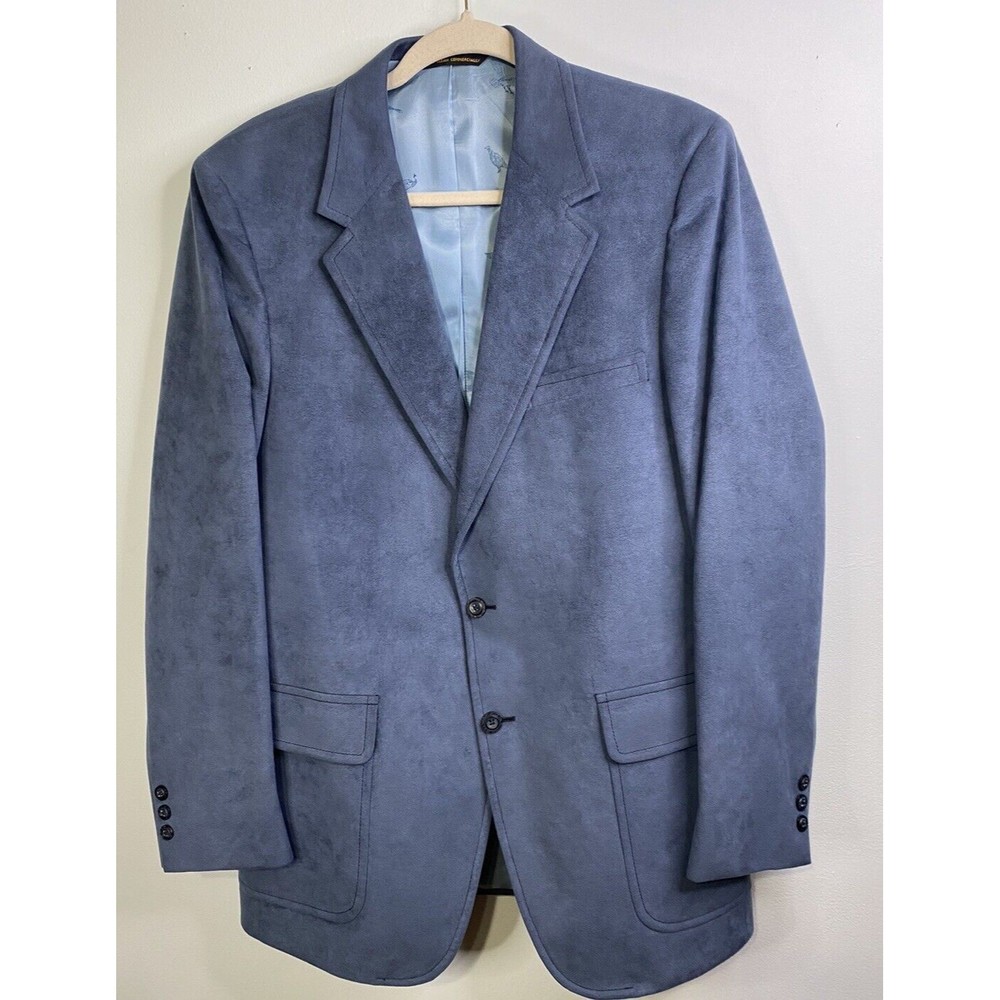 Bradford Gold Label Clothes Oak Hall‎ Mens 43L Blue 1 Piece Suit Jacket